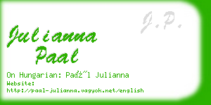 julianna paal business card